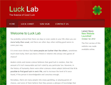 Tablet Screenshot of lucklab.com